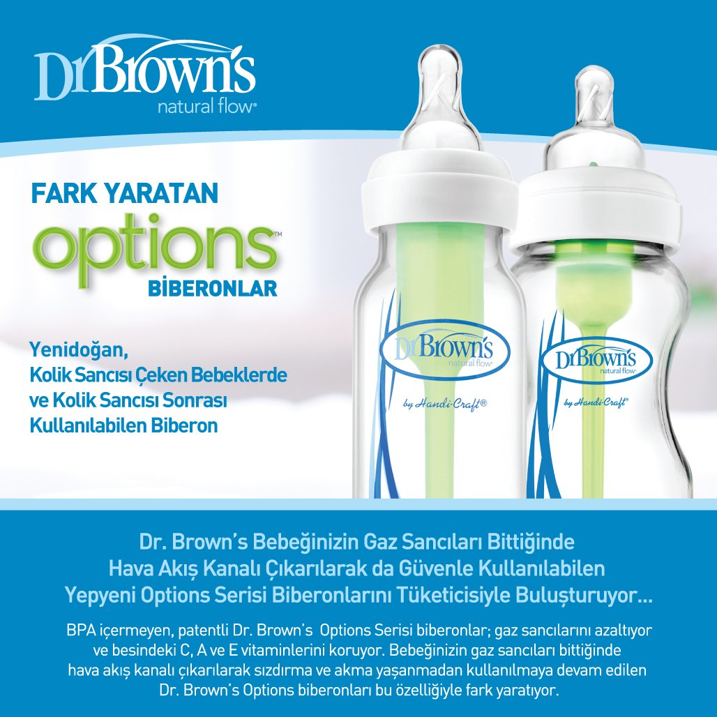 Dr Browns Mavi Yumusak Uclu Alistirma Bardagi 6 Ay Bebek House