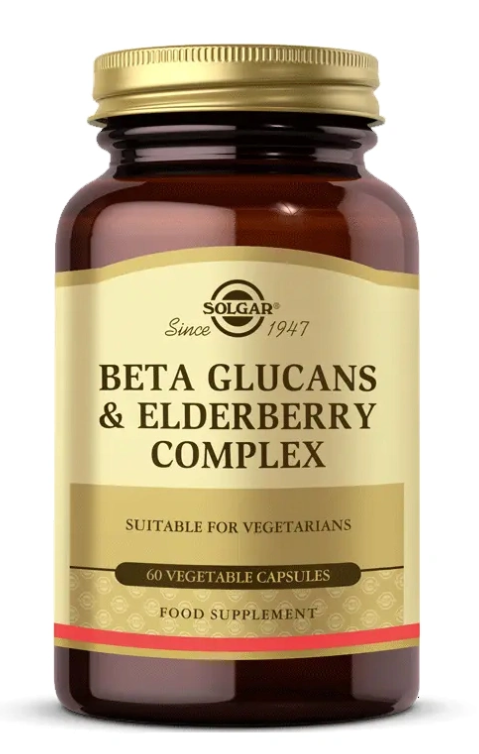 Solgar Beta Glucans & Elderberry Immune Complex 60 Kapsül
