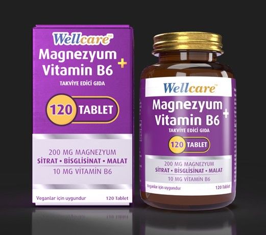 Wellcare Magnezyum Vitamin B6 120 Tablet