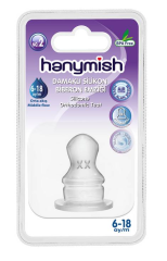 Hanymish Silikon Biberon Emziği Damaklı No:2