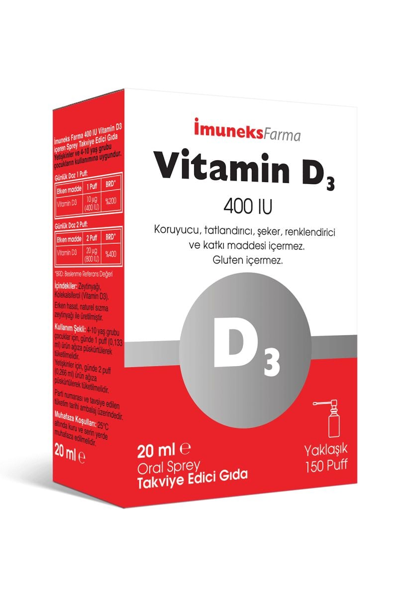 Imuneks Farma İmuneks Vitamin D3 400 IU 20 ml