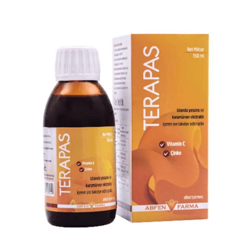 Abfen Terapas Karamürver ve İzlanda Yosunu İçeren Sıvı Takviye Edici Gıda 150 ml