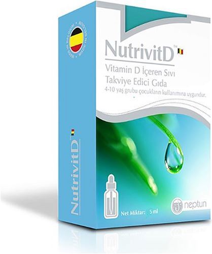 NutrivitD 5ml D Vitamini İçeren Sıvı Takviye Edici Gıda.