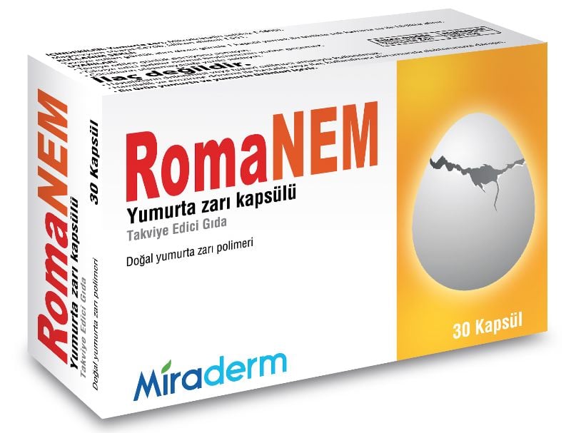 Miraderm RomaNEM Yumurta Zarı Kapsülü 30 Kapsül