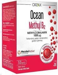 Ocean Methyl B12 1000 ug Sprey Methylcobalamİn 10 Ml 66 Puff