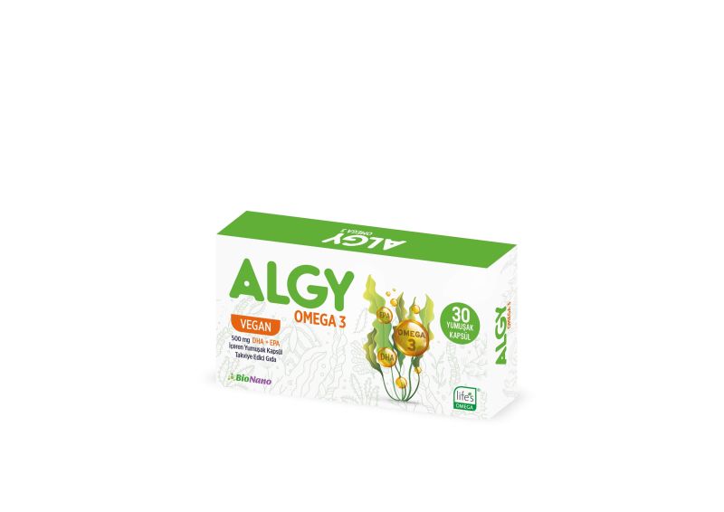 Algy Omega 3 Vegan 30 Yumuşak Kapsül