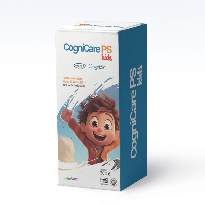 Cognicare PS KIDS Fosfotidilserin, Sitikolin , Vitamin B6 ve B12 Şurup 150ml