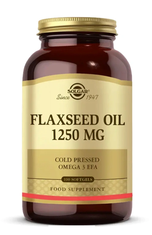 Solgar Flaxseed Oil 1250 mg 100 Softjel