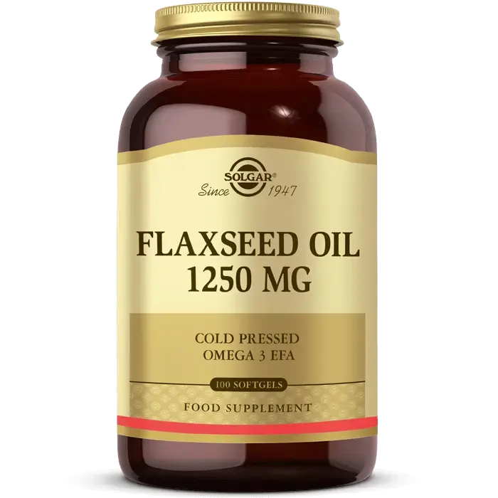 Solgar Flaxseed Oil 1250 mg 100 Softjel