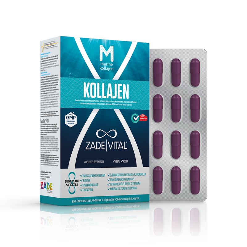 Zade Vital Marine Kollajen 40 Kapsül