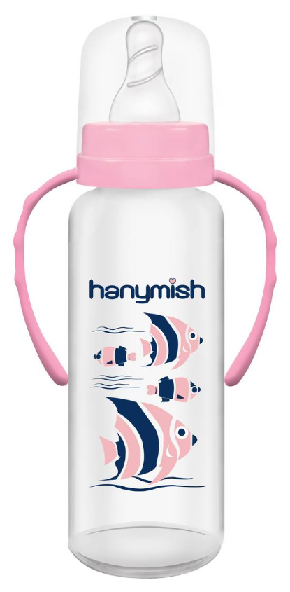 Hanymish Kulplu PP Biberon 240 ML (Kız)