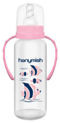 Hanymish Kulplu PP Biberon 240 ML (Kız)