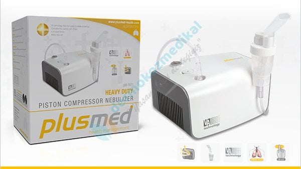 PlusMed pM-N01 Heavy Duty Pıston Kompresörlü Nebulizatör