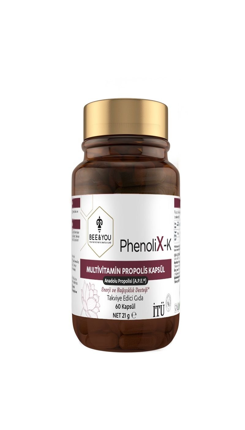 BEE'O Bee & You  PhenoliX-K Multivitamin Propolis Kapsül 60 Kapsül