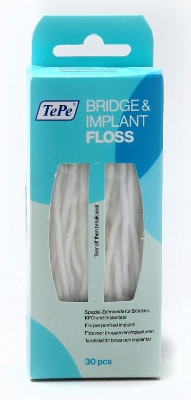 TePe Bridge Implant Floss 30 Adet