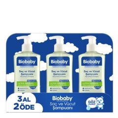 Biobaby Bebek Şampuanı (Saç ve Vücut) 3 AL 2 ÖDE