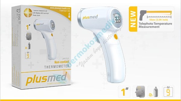 PlusMed pM-GT01 Kızılötesi Temassız Dijital Derece
