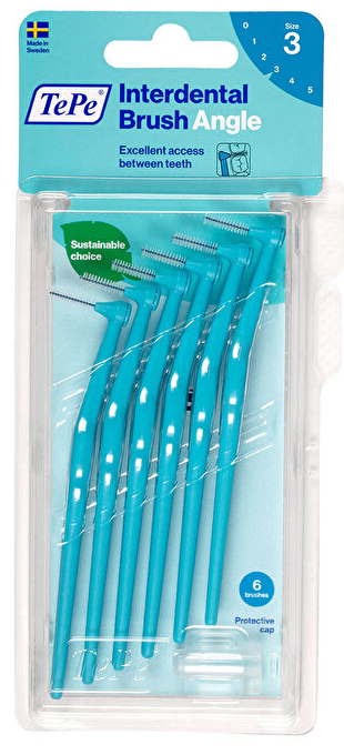 Tepe Angle Arayüz Fırçası Mavi 0.6 mm 6'lı