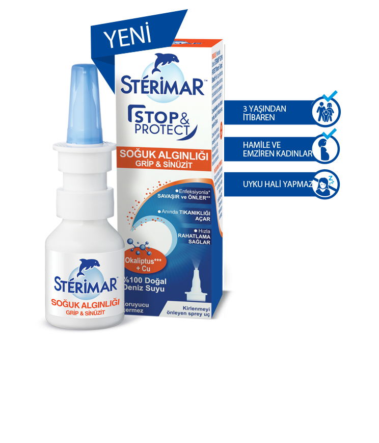 Sterimar Stop Protect Soğuk Algınlığı Grip Sinüzit 20 ml Burun Spreyi