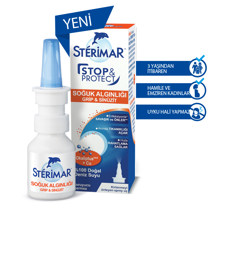 Sterimar Stop Protect Soğuk Algınlığı Grip Sinüzit 20 ml Burun Spreyi