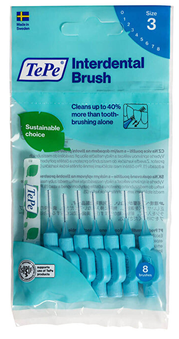 Tepe Diş Arası Fırçası Extra Soft Mavi 0.6 mm 8'li