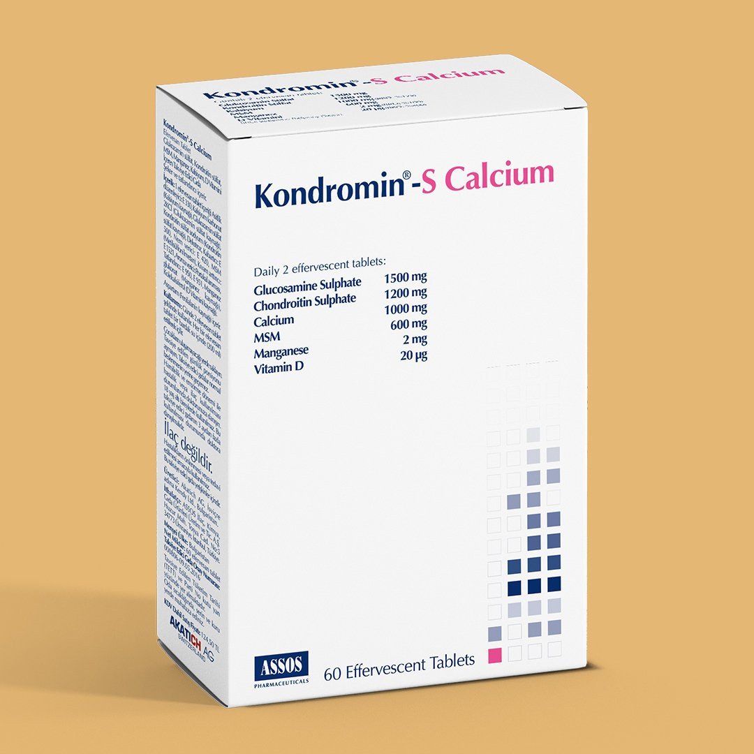 Assos İlaç Kondromin S Calcium Efervesan 60 Tablet