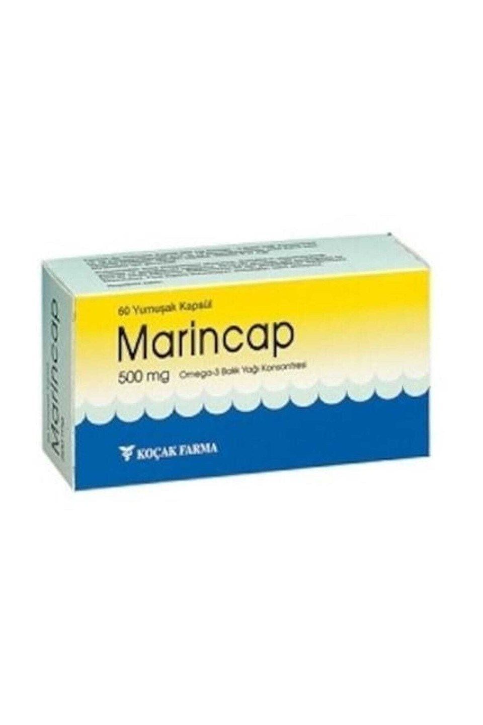 Marincap Omega 3 500 mg 60 Kapsül Balık Yağı