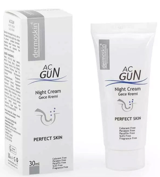Dermoskin Acnegun Bakım Gece Kremi 30ml