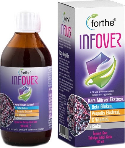 Forthe Infover Kara Mürver Beta Glukan Şurup 100 ml