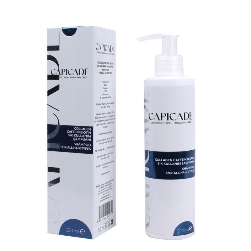Capicade Collagen Caffein Biotin Sık Kullanım Şampuanı 220 ml