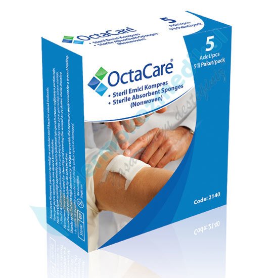 OctaCare Emici Kompres - 2140 Steril 7,5cm x 7,5cm