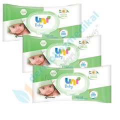 Uni Baby Doğal Islak Bebek Havlusu 3'lü Paket