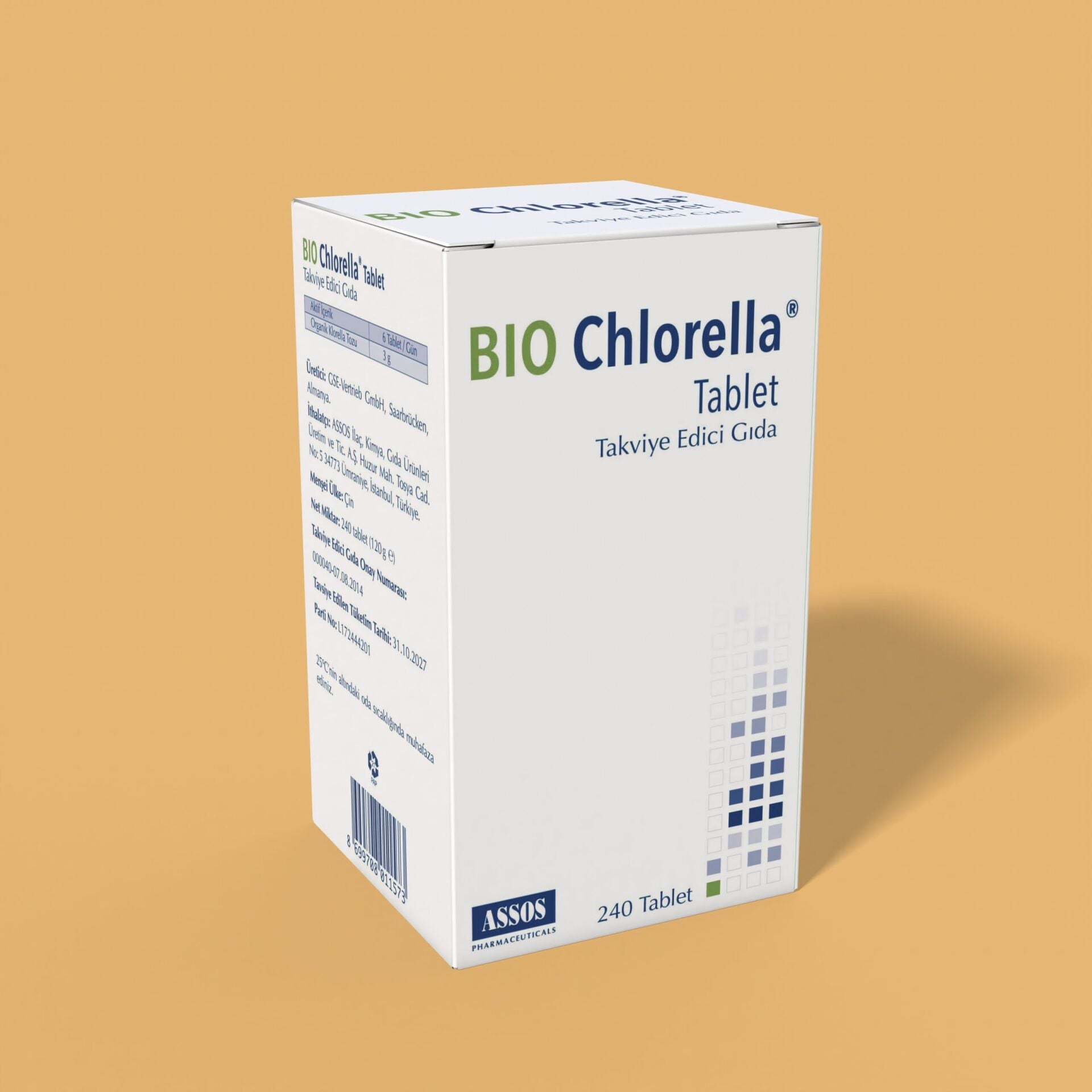 Assos İlaç Bio Chlorella 240 Tablet