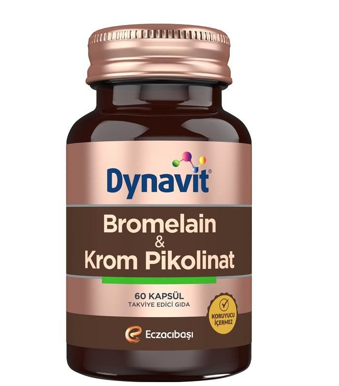 Dynavit Bromelain Krom Pikolinat 60 Kapsül