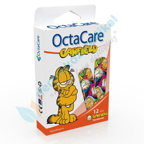 OctaCare Garfield Pratik Yara Bandı - 12'li
