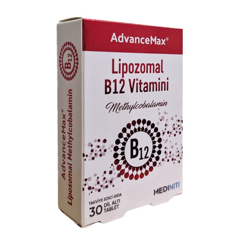Mediniti AdvanceMax Lipozomal B12 Metilkobalamin Dilaltı Tablet
