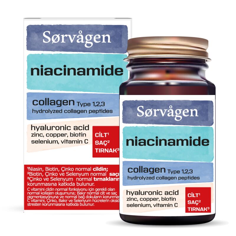 Sorvagen Niacinamide Collagen Hyaluronic Acid 60 Tablet