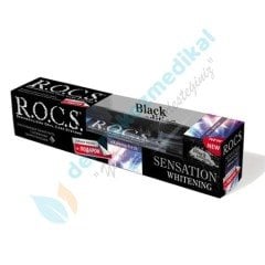 ROCS Black Edition Diş Fırçası Medium + Extra Beyazlatıcı Diş Macunu 60ml