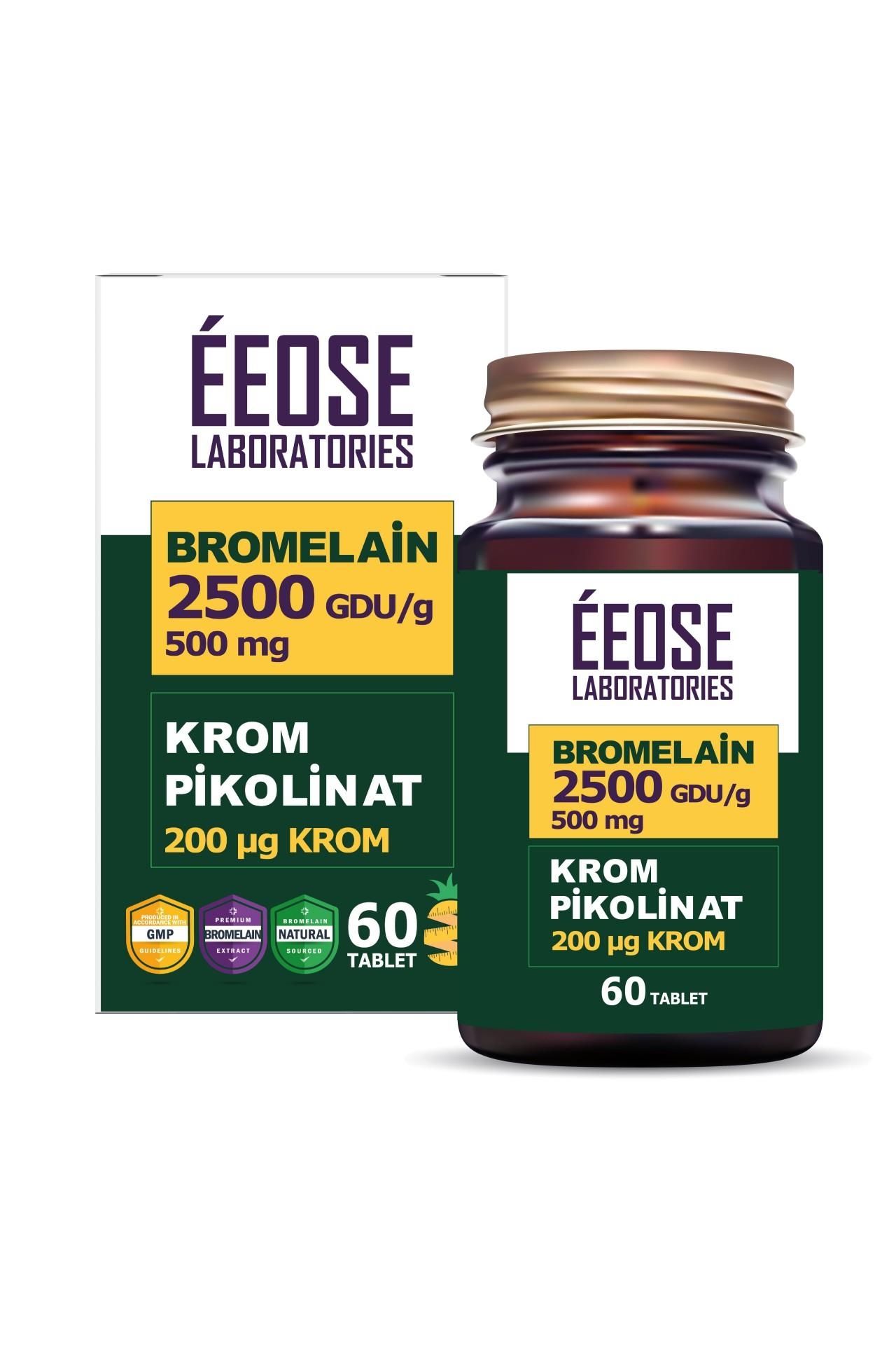Eeose Bromelain Krom Pikolinat 60 Tablet