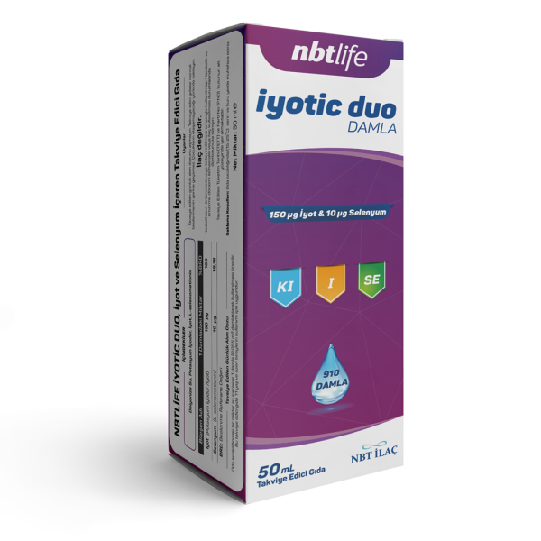 NbtLife İyotic Duo Damla 50 ml - İyot ve Selenyum içeren Damla
