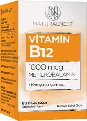 Naturalnest Vitamin B12 (Metilkobalamin) 60 Tablet