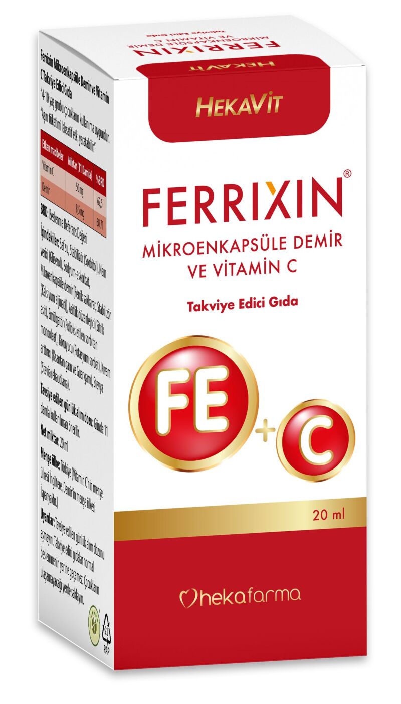 Hekafarma Ferrixin Demir C Damla 20 ML