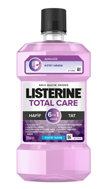 Listerine Total Care Zero Ağız Gargarası 500ml