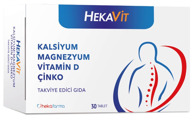 Hekafarma Hekavit Kalsiyum Magnezyum 30 Tablet