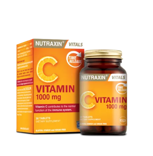 Nutraxin Vitamin C 1000 mg Takviye Edici Gıda 30 Tablet