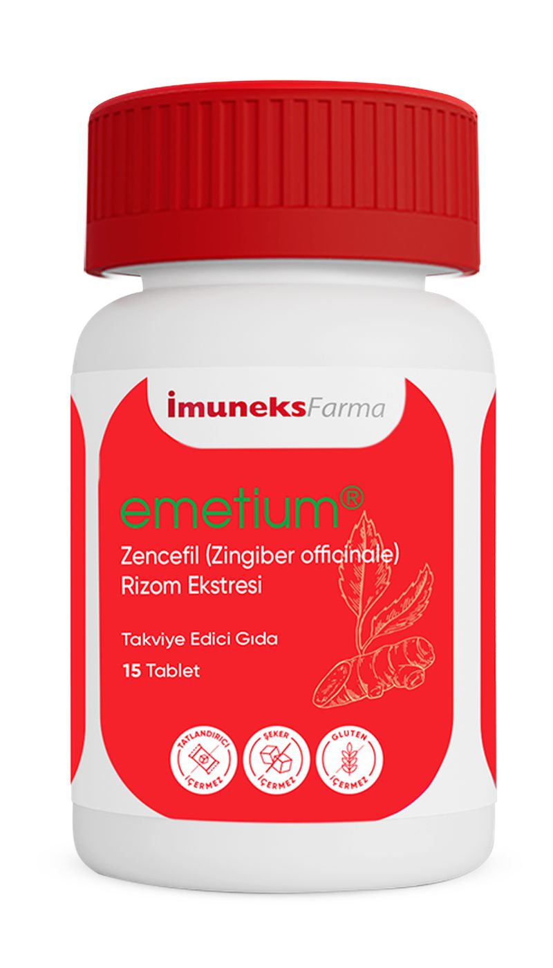 İmuneks Emetium Zencefil 15 Tablet