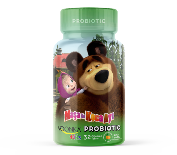 Voonka Kids Maşa ile Koca Ayı Probiotic 32 Tablet