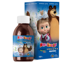 Voonka Kids Maşa ve Koca Ayı Omega 3-6-9 Flaxeed Oil Tutti Fruitti 150 ml