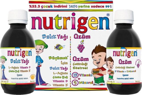 Nutrigen Balık Yağı Şurubu 200 ml + Üzüm Şurup 200 ml