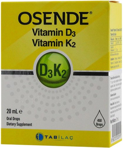 Osende Vitamin D3K2 Damla 20 ml